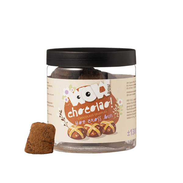 Hot Cross Bun - Schokoladentrüffel - Ostern - Geschenkglas 130g