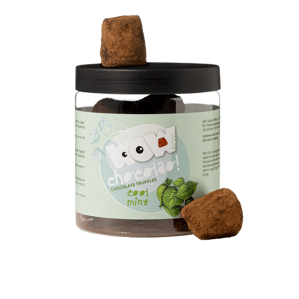 Minz Schokoladen-Trüffel Geschenkglas 130g | Erfrischende Minz-Schokolade