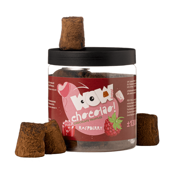 Himbeer-Valentinstag-Schokoladentrüffel - Geschenkglas 130g