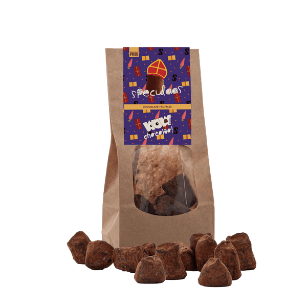 Spekulatius-Schokoladen-Trüffel – Sinterklaas Edition – Biologisch abbaubarer Beutel 130g
