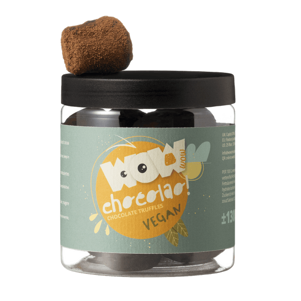 Vegane Sommertrüffel Geschenkglas 130g | Milchfreie Sommer-Schokolade