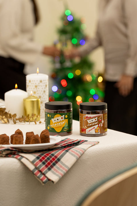 Cointreau-Weihnachtstrüffel Geschenkglas 130g | Orangenlikör-Schokolade
