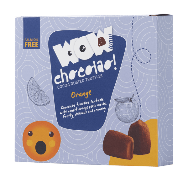 Kandierte Orangenschale Schokoladentrüffel XL-Box 250g | Zitrus-Schokolade