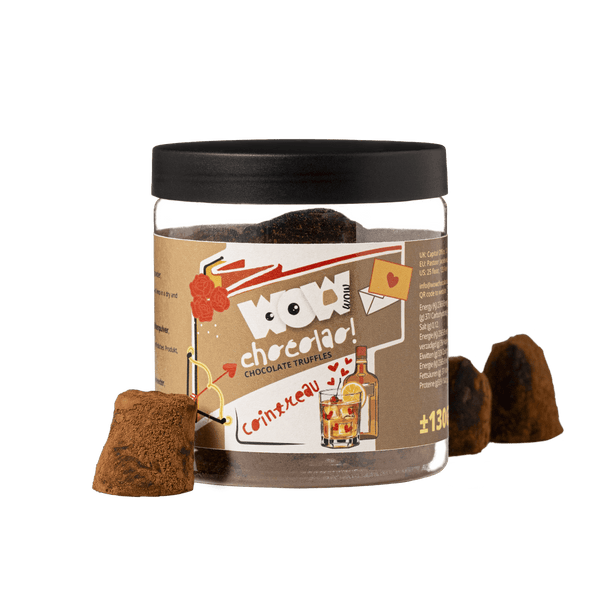 Cointreau Schokoladentrüffel - Valentinstags-Geschenkglas 130g
