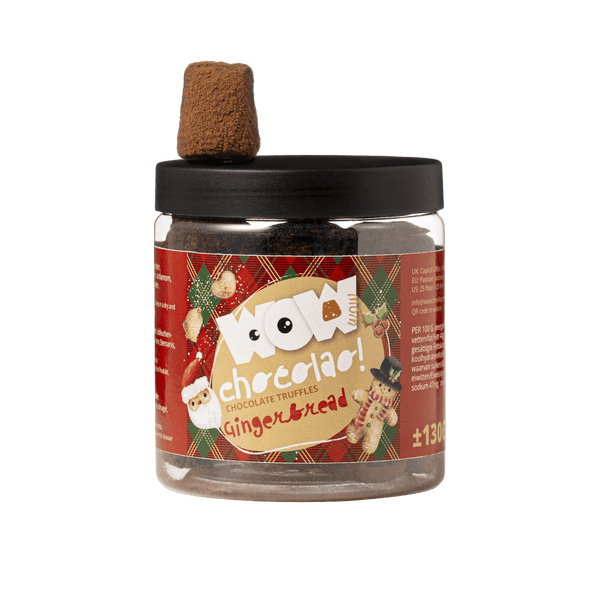 Lebkuchen Schokoladen-Trüffel Geschenkglas 130g | Gemütliche Gewürz-Weihnachtsschokolade