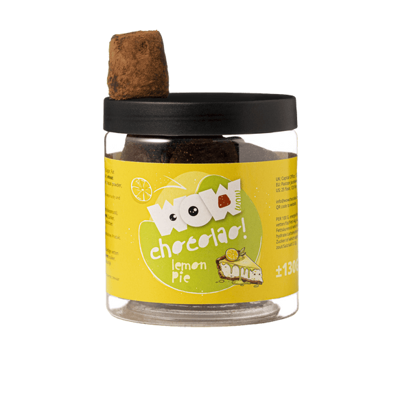 Lemon Pie Chocolate Truffles Gift Jar 130g | Crunchy Citrus Chocolate - WOW Chocolao!