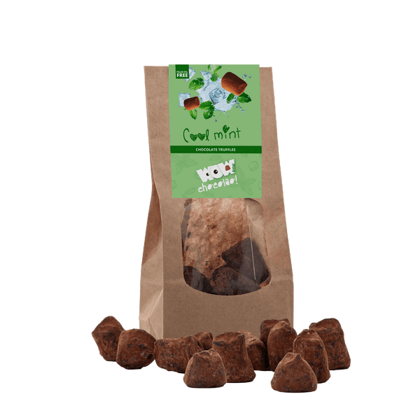 Minz-Schokoladentrüffel - Biologisch abbaubarer Beutel 130g