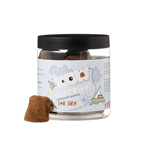 Meersalz Sommer-Trüffel Geschenkglas 130g | Erfrischende Schokolade