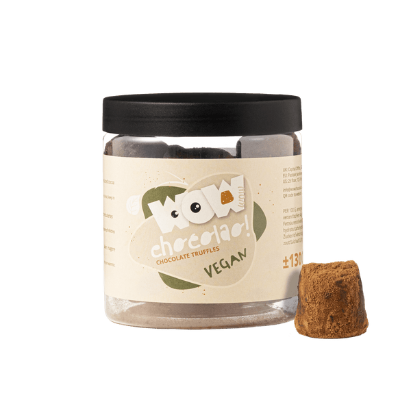 Vegane Schokoladentrüffel Geschenkglas 130g | Milchfreie Schokolade