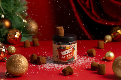 Vegan Christmas Truffles Gift Jar 130g | Dairy-Free Holiday Chocolate - WOW Chocolao!